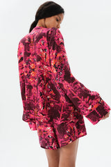 CEIBO JOSEPHINE BLOUSE - FUCHSIA SHIBORI