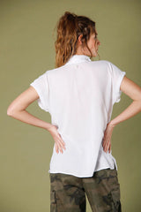 CASTA CAP SLEEVE BLOUSE - WHITE