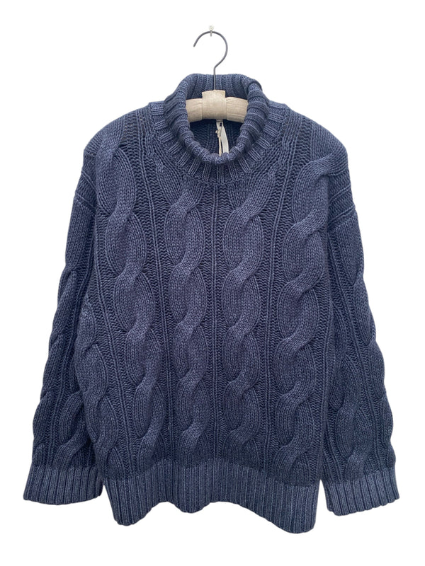 HIGH NECK PULLOVER - FW2417 - VINTAGE NAVY