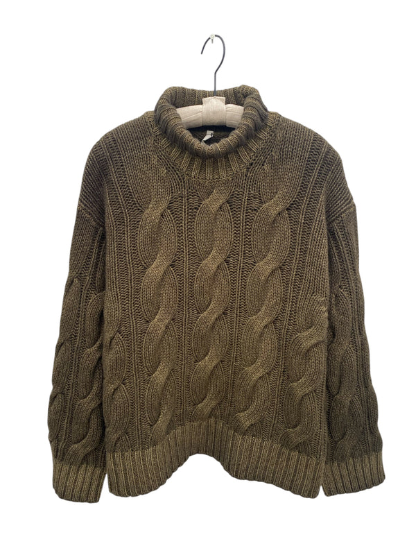 HIGH NECK PULLOVER - FW2417 - VINTAGE GREEN