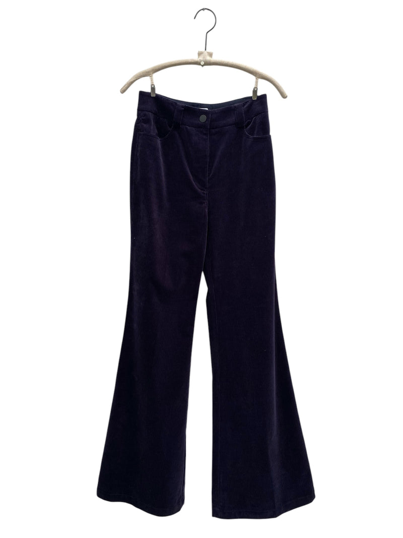 ARON CORDUROY FLARE PANT - NAVY