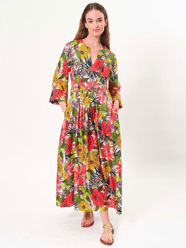 MARLY DRESS - HIBISCUS ECRU