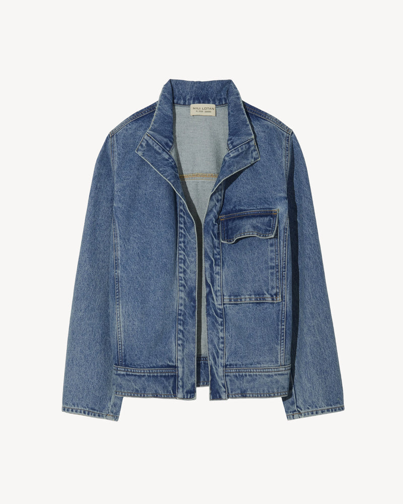 MARILOU DENIM JACKET - OCEAN WASH