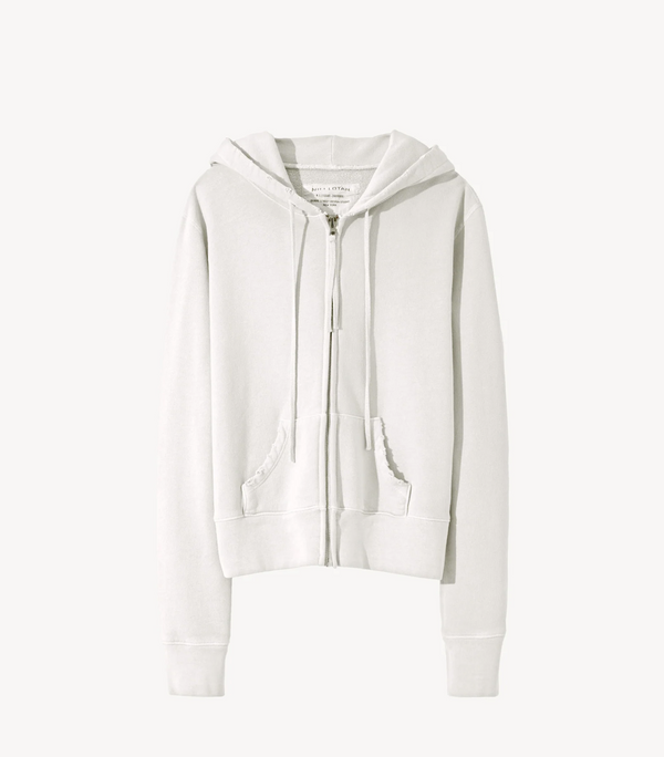 CALLIE ZIP UP HOODIE - CHALK