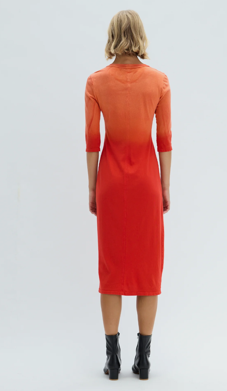 JERRY DRESS - FADED RED