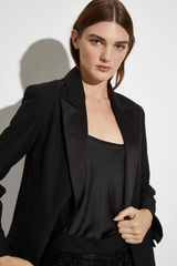 DYLAN TUXEDO JACKET - BLACK