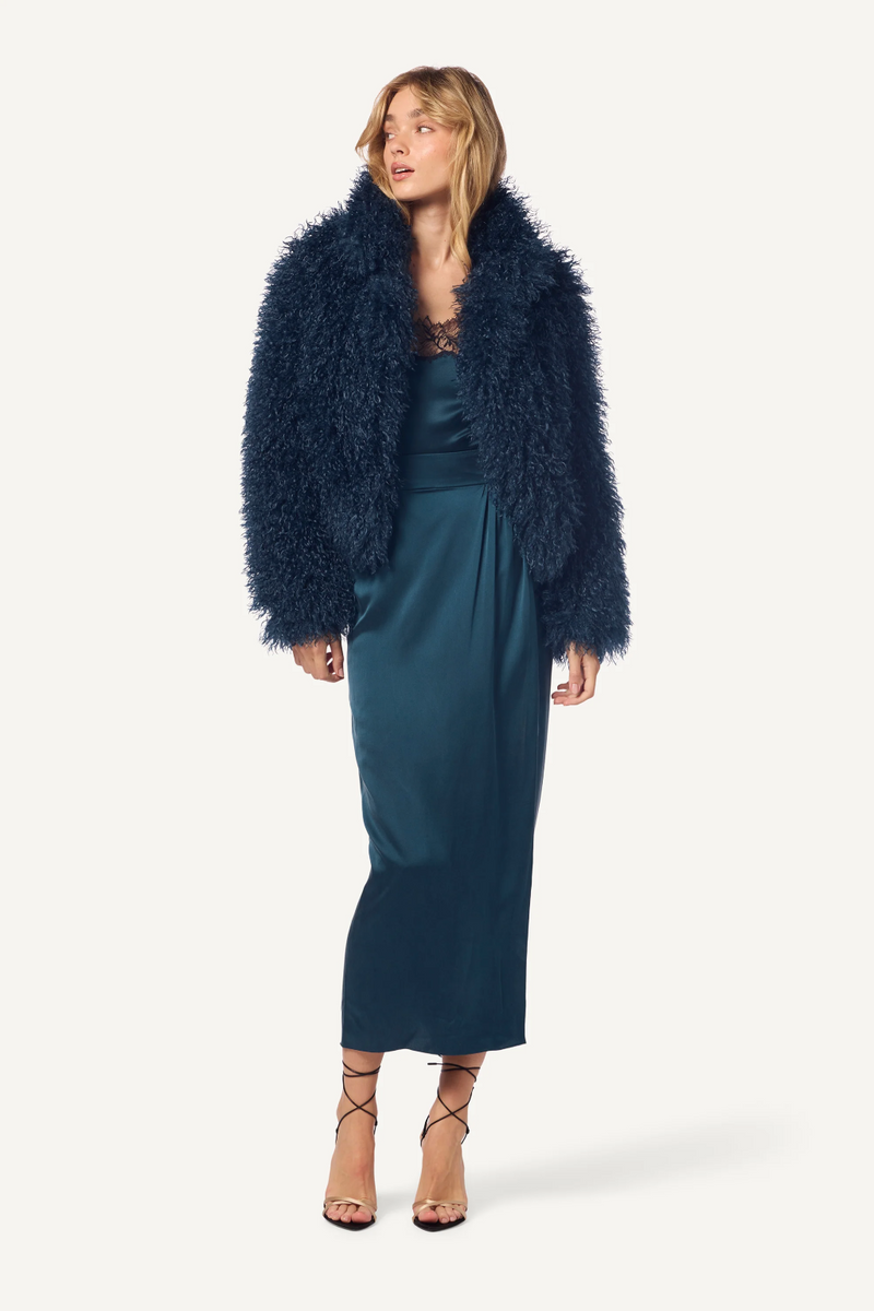 RELAXED FUR COAT - COMPASS