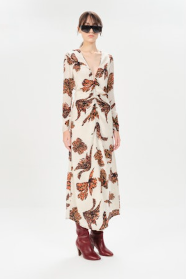 BERISSO KENDRA MAXI DRESS - ECRU BLOSSOM