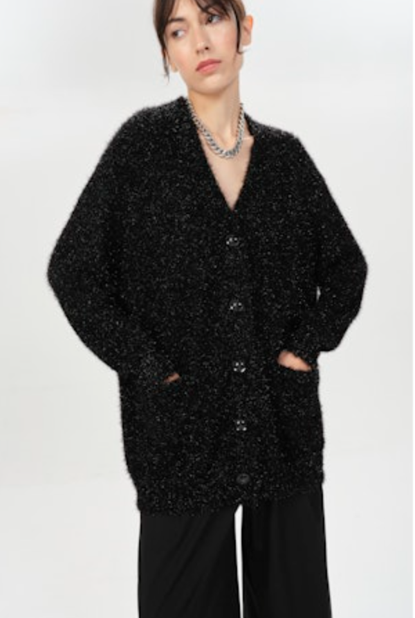 BRAGADO ASTRID CARDIGAN - BLACK