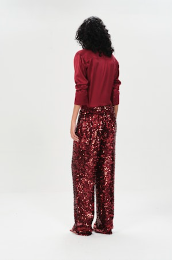 RUFINO AURORA PANTS - BORDEAUX