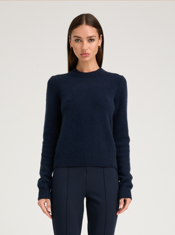 CREW NECK SWEATER - NAVY