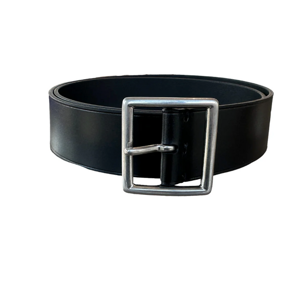 MARCELA BELT - BLK W/ANTIQUE SILVER BUCKLE